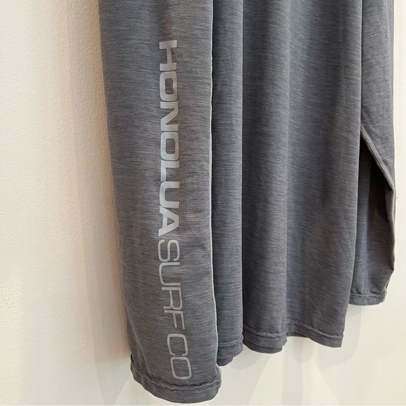 Honolua Mens Long Sleeve Rashguard Surf Shirt 3XL Gray Hawaii UPF 30+ Loose Fit - Picture 4 of 7